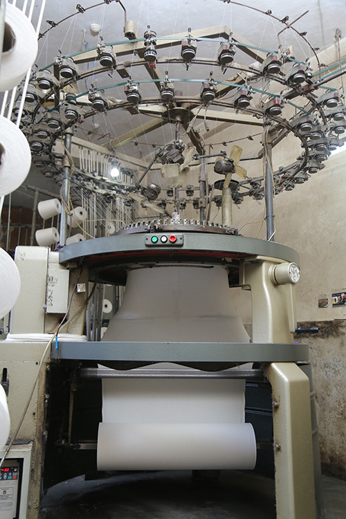 Modern knitting machinery